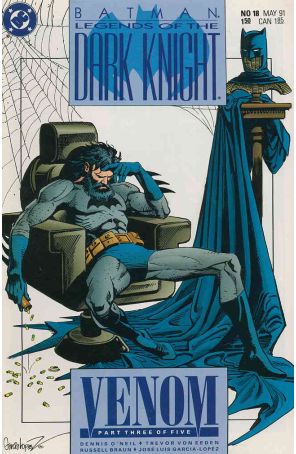 Batman: Legends of the Dark Knight 18 published by DC with cover art by Jose Luis Garcia-Lopéz