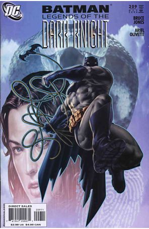 Batman: Legends of the Dark Knight 209 published by DC with cover art by Ariel Olivetti