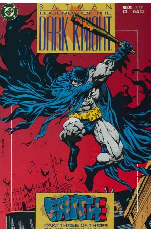 Batman: Legends of the Dark Knight 23 published by DC with cover art by Bart Sears