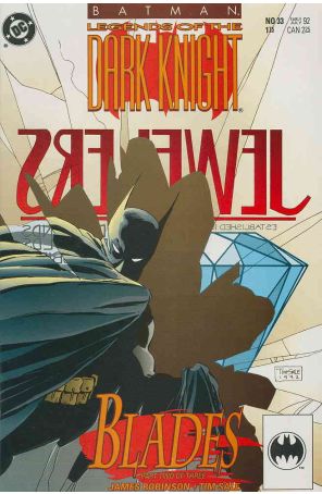 Batman: Legends of the Dark Knight 33 published by DC with cover art by Tim Sale
