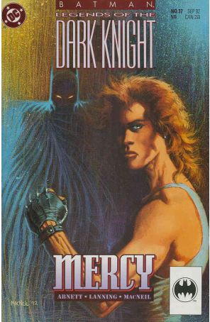 Batman: Legends of the Dark Knight 37 published by DC with cover art by Colin MacNeil