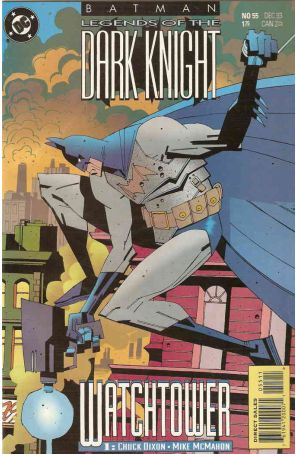 Batman: Legends of the Dark Knight 55 published by DC with cover art by Mike McMahon