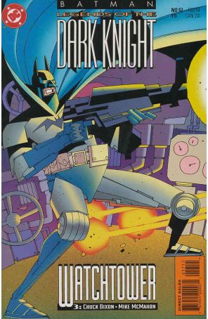Batman: Legends of the Dark Knight 57 published by DC with cover art by Mike McMahon