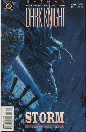 Batman: Legends of the Dark Knight 58 published by DC with cover art by John Higgins