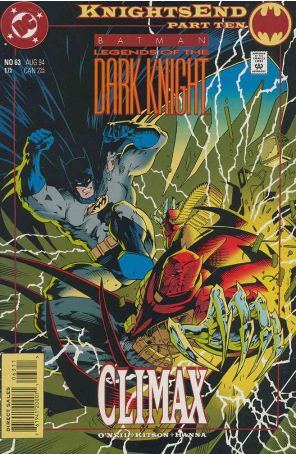Batman: Legends of the Dark Knight 63 published by DC with cover art by Barry Kitson