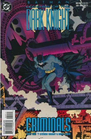 Batman: Legends of the Dark Knight 69 published by DC with cover art by Mike Zeck