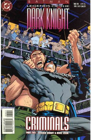 Batman: Legends of the Dark Knight 70 published by DC with cover art by Mike Zeck