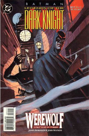 Batman: Legends of the Dark Knight 71 published by DC with cover art by John Watkiss