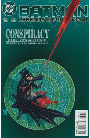 Batman: Legends of the Dark Knight 87 published by DC with cover art by J.H. Williams III
