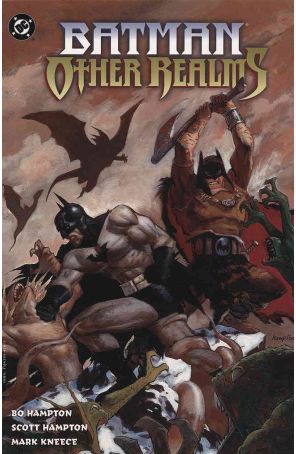 Batman: Other Realms TPB 1 published by DC with cover art by Bo Hampton and Scott Hampton