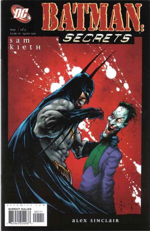 Batman: Secrets 1 published by DC with cover art by Sam Kieth