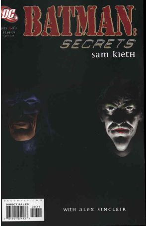 Batman: Secrets 4 published by DC with cover art by Sam Kieth