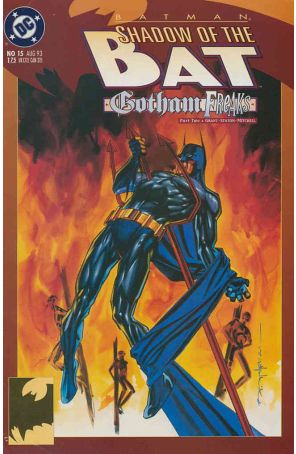 Batman: Shadow of the Bat 15 published by DC with cover art by Brian Stelfreeze