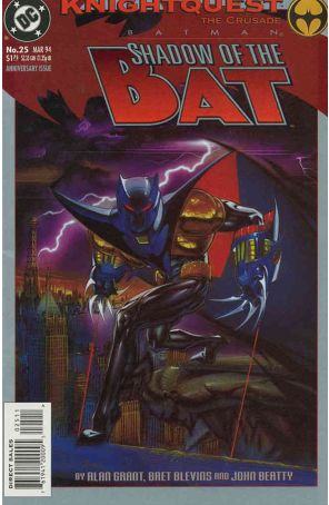 Batman: Shadow of the Bat 25 published by DC with cover art by Brian Stelfreeze