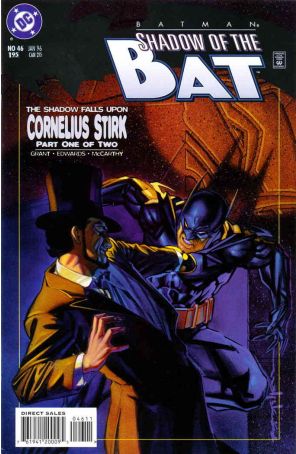 Batman: Shadow of the Bat 46 published by DC with cover art by Brian Stelfreeze