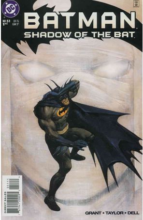 Batman: Shadow of the Bat 51 published by DC with cover art by Carl Critchlow