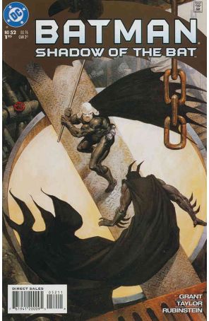 Batman: Shadow of the Bat 52 published by DC with cover art by Carl Critchlow