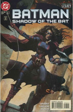 Batman: Shadow of the Bat 53 published by DC with cover art by Carl Critchlow