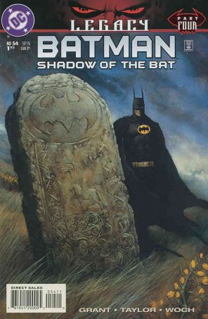 Batman: Shadow of the Bat 54 published by DC with cover art by Carl Critchlow