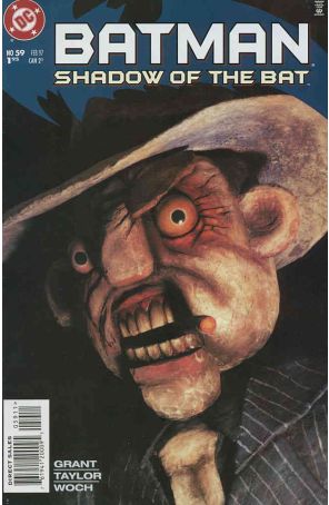 Batman: Shadow of the Bat 59 published by DC with cover art by Tom Taggart