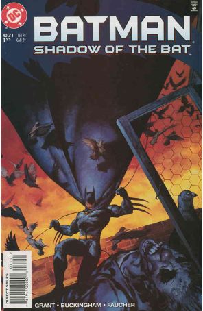 Batman: Shadow of the Bat 71 published by DC with cover art by Christopher Moeller