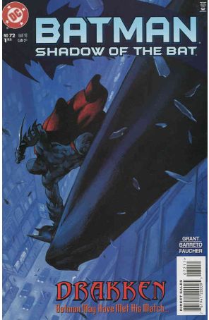 Batman: Shadow of the Bat 72 published by DC with cover art by Christopher Moeller