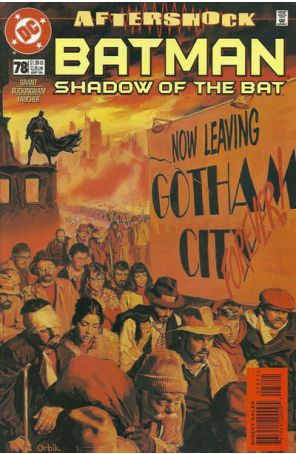 Batman: Shadow of the Bat 78 published by DC with cover art by Glen Orbik
