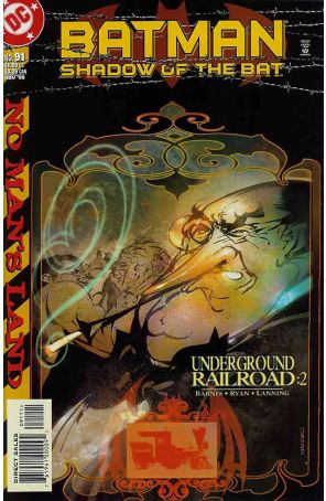 Batman: Shadow of the Bat 91 published by DC with cover art by Bill Sienkiewicz