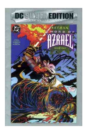 Batman: Sword of Azrael 2 Silver Variant published by DC with cover art by Joe Quesada