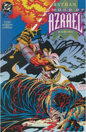 Batman: Sword of Azrael 2 published by DC with cover art by Joe Quesada