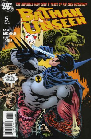 Batman: Unseen 5 published by DC with cover art by Kelley Jones
