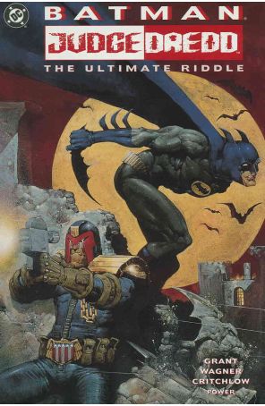 Batman/Judge Dredd: The Ultimate Riddle 1 published by DC with cover art by Carl Critchlow
