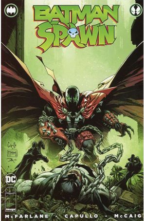 Batman/Spawn 1A published by DC with cover art by Greg Capullo