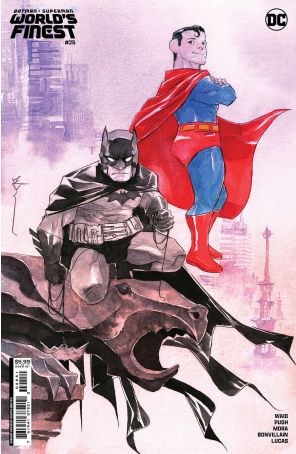 Batman/Superman: World's Finest 25E published by DC with cover art by Dustin Nguyen