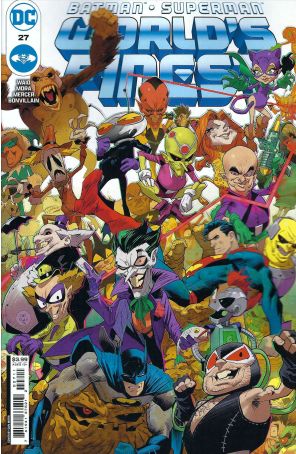 Batman/Superman: World's Finest 27A published by DC with cover art by Dan Mora