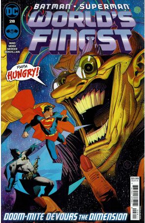 Batman/Superman: World's Finest 28A published by DC with cover art by Dan Mora