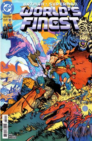 Batman/Superman: World's Finest 51A published by DC with cover art by Dan Mora