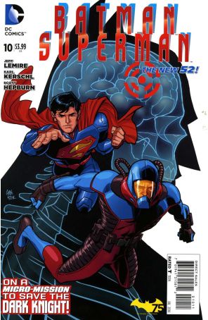 Batman/Superman 10 published by DC with cover art by Cameron Stewart