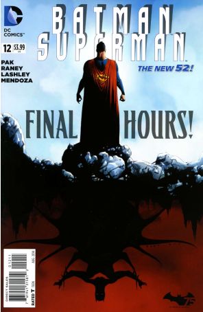 Batman/Superman 12 published by DC with cover art by Jae Lee