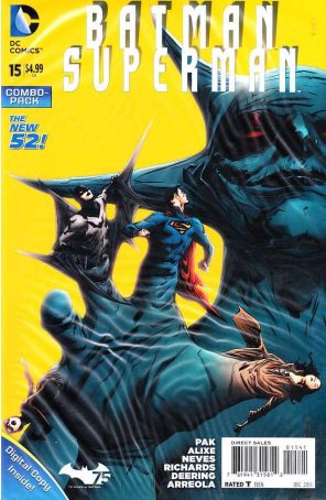 Batman/Superman 15C published by DC with cover art by Jae Lee