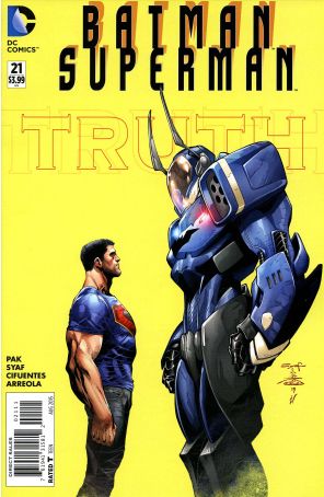 Batman/Superman 21 published by DC with cover art by Ardian Syaf