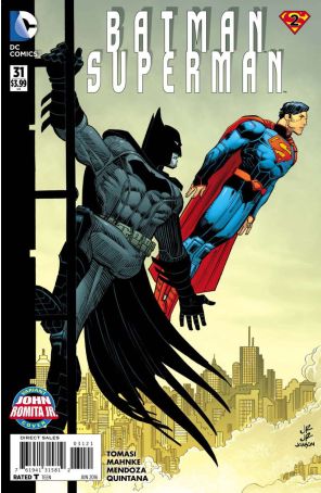 Batman/Superman 31A published by DC with cover art by John Romita