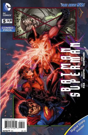 Batman/Superman 5C published by DC with cover art by Brett Booth