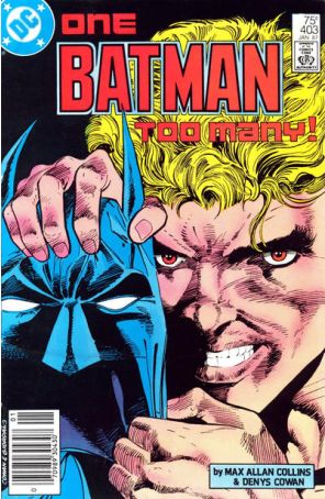 Batman 403 (Newsstand) published by DC with cover art by Denys Cowan