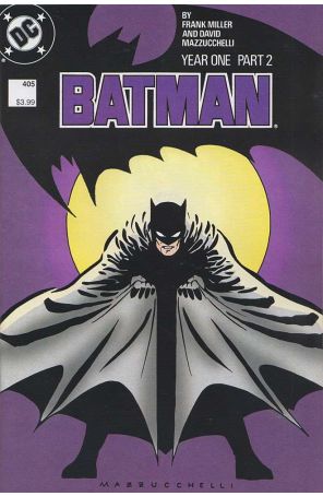 Batman 405A published by DC with cover art by David Mazzucchelli