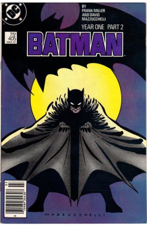 Batman 405 (Newsstand) published by DC with cover art by David Mazzucchelli
