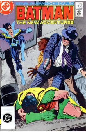 Batman 416 (3rd) published by DC with cover art by Jim Aparo and Bill Sienkiewicz
