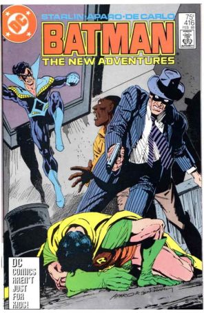 Batman 416 (6th) published by DC with cover art by Jim Aparo and Bill Sienkiewicz