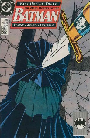 Batman 433 published by DC with cover art by John Byrne