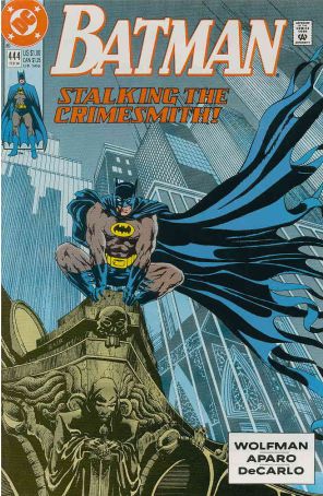 Batman 444 published by DC with cover art by Michael Bair